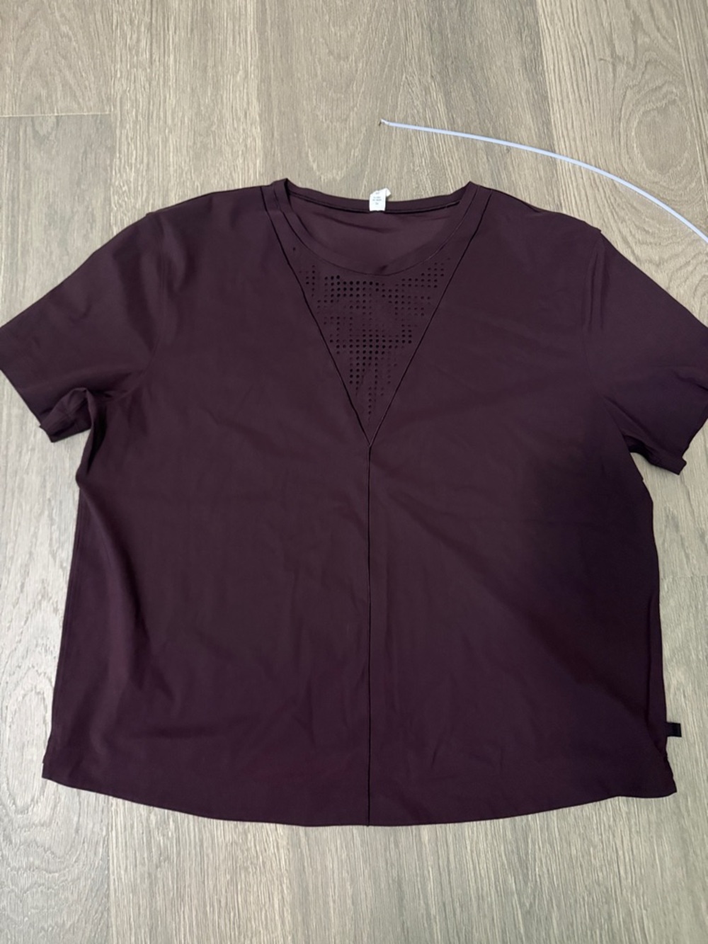 Lululemon Women’s Short Sleeve V-Neck Top in Plum